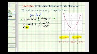 Ex Find the Polar Equation for a Parabola [upl. by Bausch]