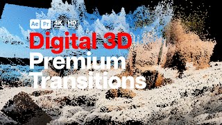 Premium Transitions Digital 3D After Effects Template  Premiere Pro MOGRTs [upl. by Elfreda]