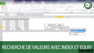 Les fonctions INDEX et EQUIV sur Excel [upl. by Col]