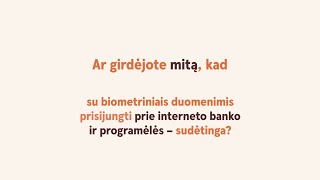 Biometrinis prisijungimas – ir „Swedbank“ programėlėje ir interneto banke [upl. by Pepi212]