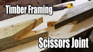 Timber Framing Scissors Joint [upl. by Queri]