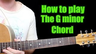 How to Play  G minor Chord Guitar [upl. by Dehlia517]