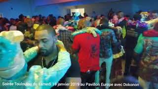 Dokonon soirée Touloulou du samedi 19 janvier 2019 au Pavillon Europe avec Aminata quotAKROC DI MO ZOquot [upl. by Power]