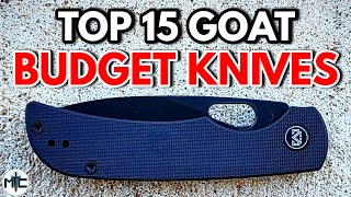 The TOP 15 BEST Budget Folding Knives For EDC  2023 [upl. by Sidoney]