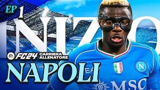 🚨 INIZIA IL CALCIOMERCATO EA FC 24 CARRIERA ALLENATORE con il NAPOLI EP1 [upl. by Leslee]