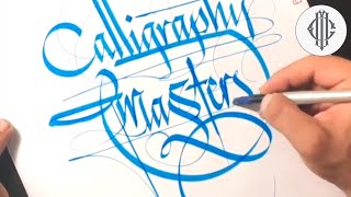 Super Satisfying Turkish Flourishing Calligraphy 3 [upl. by Nytnerb]