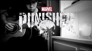 Netflix Marvels The Punisher Main Theme Guitar Cover Instrumental Tabs Included [upl. by Bracci]