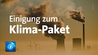 Reaktionen auf Einigung zum KlimaPaket [upl. by Meg]