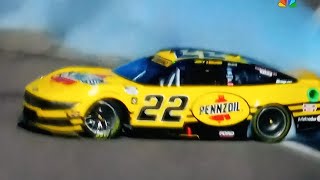 JOEY LOGANO WINS HIS WAY INTO THE CHAMPIONSHIP 4  SOUTH POINT 400 [upl. by Cornel706]