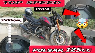 2024 pulsar 125cc 🤯 top speed test bajajpulsar125 bajajbikes topspeed pulsar125 bikelover [upl. by Dorca]