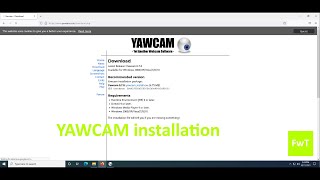 Yawcam installation for beginners [upl. by Eanehs366]