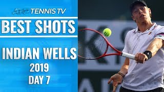 Best Shots amp Rallies Indian Wells 2019 Day 7 [upl. by Aihsenod]