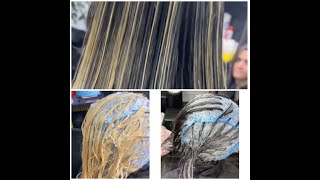 Cap streaking ash blond highlights hair tutorial [upl. by Tallia147]