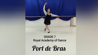 Grade 7  RAD Port de Bras ballet portdebras grade7 adage [upl. by Willamina]