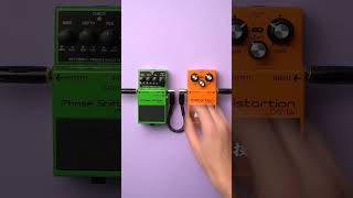 Boss Distortion DS1W Waza Craft  Boss Phase Shifter PH3 Tone Sample pedals guitar waza shorts [upl. by Timothea626]