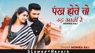 Pankh Hote To Ud Aati Re SlowedReverb New Lofi Instgram Trending Rajestani Song  Monika Raj [upl. by Lyons961]