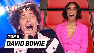 Phenomenal DAVID BOWIE Blind Auditions on The Voice [upl. by Orlantha]