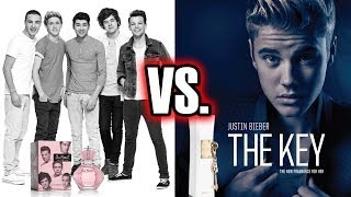 One Direction vs Justin Bieber  Whos Selling More Perfume [upl. by Dasa784]