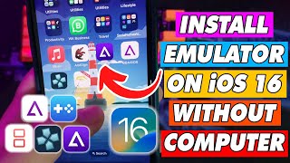 How to Install Delta GBA4iOS iNDS PSP Emulator on iOS 16 No Jailbreak [upl. by Zadoc]