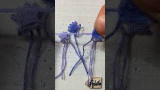 3D embroidery butterfly with needle weaving  Amazing 3d embroidery inspiration handembroidery [upl. by Livi]