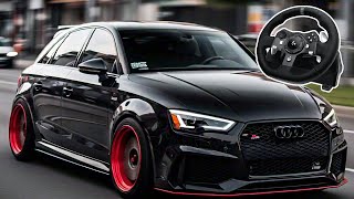 650HP Audi RS3 Avant  Assetto Corsa  Steering Wheel Gameplay [upl. by Mason]