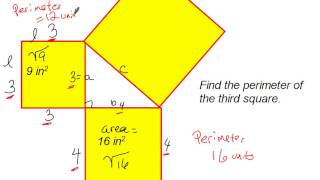 Pythagorean Theorem Square Models [upl. by Gader]