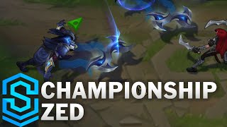 Championship Zed Skin Spotlight  PreRelease  League of Legends [upl. by Pharaoh144]