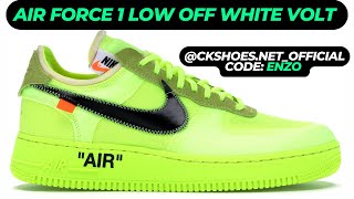 AIR FORCE 1 LOW OFF WHITE VOLT UNBOXING AND REVIEW CK SHOES [upl. by Enelec98]