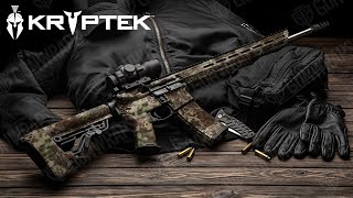 AR15 Kryptek Camo Gun Skin Vinyl Wraps  GunWraps [upl. by Slemmer]