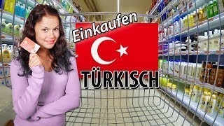 Türkisch lernen für Anfänger A1  EinkaufenLebensmittel  DeutschTürkisch wichtige Wörter [upl. by Tnelc]