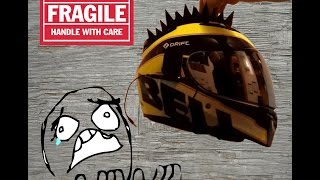 How To Apply Helmet Spikes on Motorcycle Helmet [upl. by Oirevlis]