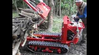 MOTOCARRIOLA CINGOLATA FORESTALE GIOR 800 KG  KAWASAKI MARUYAMA da Giordano Cairo  Video 3 [upl. by Shandeigh584]