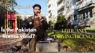 Lithuania Driving Licence  Pakistan International Driving licence for Lithuania  car price earning [upl. by Carmelia]