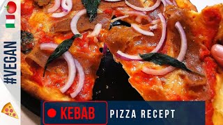 Kebab Pizza 🍕 Sveriges Favorit Hemmagjord 🌱 Vegansk Recept 😯🤤 [upl. by Narak]