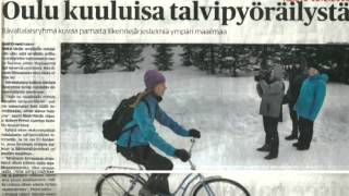 Promotion of winter cycling in Oulu Finland [upl. by Vanderhoek]