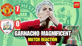 Man Utd Run RIOT Against Barnsley  Man Utd 70 Barnsley  Match Reaction [upl. by Meagher]