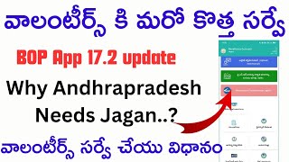 Volunteers New Survey BOP App NewVersion Release172 Why Andhra Pradesh Needs Jagan Survey Procedure [upl. by Nalniuq]