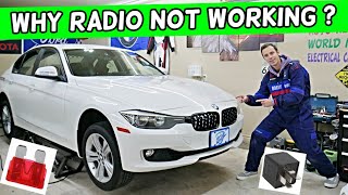 WHY RADIO DOES NOT WORK BMW F30 F31 BMW 328i 320i 330i 335i 340i 318i 316i 320d 318d 316d 325d 330d [upl. by Pero41]