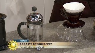 Kaffespecial  så gör du den perfekta koppen  Nyhetsmorgon TV4 [upl. by Roxy]