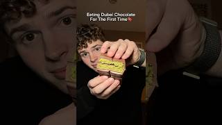 Eating The Viral Dubai Chocolate For The First Time [upl. by Twelve]