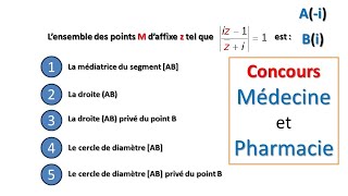 CONCOURS MEDECINE ET PHARMACIE QUESTION N 20 [upl. by Nertie]