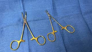 How to Suture Like a Plastic Surgeon Lesson 1 Instruments medical medicalstudent suturing [upl. by Luhar]