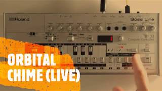 ORBITAL CHIME LIVE TB303  TB03  TB3  TD3 PATTERN [upl. by Rafael]