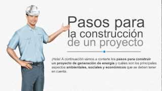 Pasos para la construcción de un proyecto de generación de energía [upl. by Yhtac]