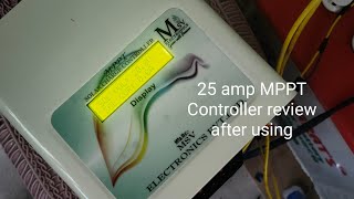 MSV Electronics 25amp MPPT Solar Charge Controller review after using [upl. by Ahsele]