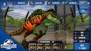 Ostafrikasaurus Evolution Sequence  Feeding  Jurassic World The Game [upl. by Hoang]