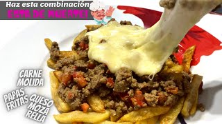 🔴 Carne Molida Con Papas y Queso Mozzarella 👈🏻 IMPRESIONANTES🤤Carne Picada con patatas y Queso [upl. by Milan716]