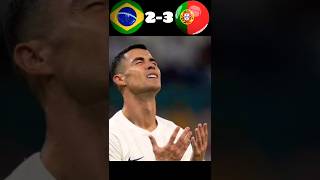 Brazil🇧🇷 VS Portugal 🇵🇹 FOOTBALL ABIRfootball ronaldo [upl. by Nolyarb]