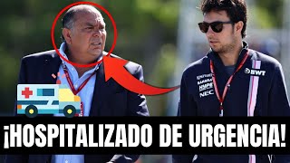 ¡CHECO PÉREZ DESTRUIDO SU PADRE SUFRE UN PREINFARTO TRAS SU ACCIDENTE CON SAINZ [upl. by Jamieson229]