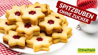 Spitzbuben ohne Zucker 🎄 I Rezept für Low Carb Plätzchen [upl. by Agbogla202]